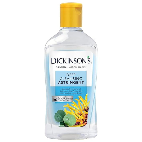 Dickinson's Original Witch Hazel Deep Cleansing Astringent | 100% Natural Distilled Witch Hazel | Clears Pores | Removes Impurities, Makeup, Excess Oil | 16 Fl Oz