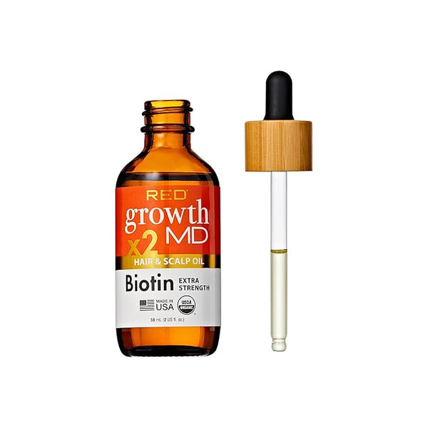 Red By Kiss Growth MD Strengthening Hair Oil with Biotin — product view