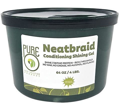 Pure O Neatbraid Conditioning Shining Gel 64Oz 4 LBS