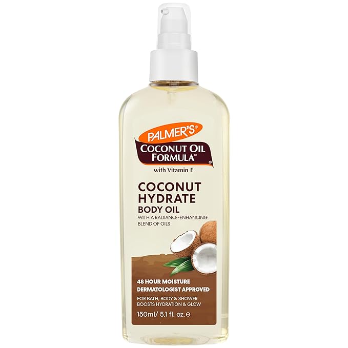 Palmer's Coconut Oil Formula Body Oil, Body Moisturizer with Green Coffee Extract, Bath Oil for Dry Skin