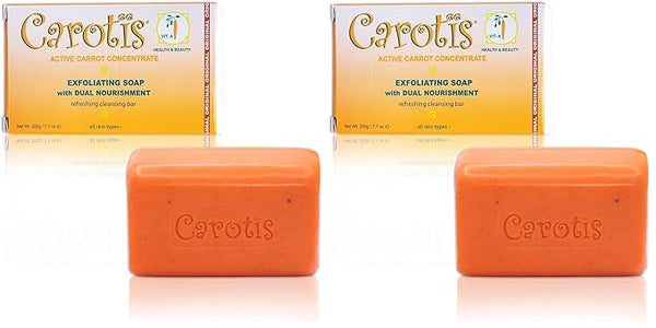 CAROTÏS Exfoliating Soap 200g - Formulated to Restore Radiance and Eliminate Dead Skin Cells, with Vitamin A