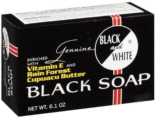 Black and White Black Soap, 6.1 oz