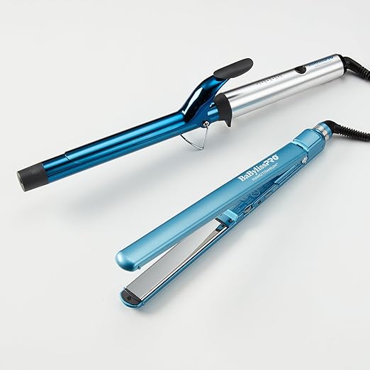 BabylissPRO Nano Titanium Ultra-Thin Hair Straightener, Professional Flat Iron