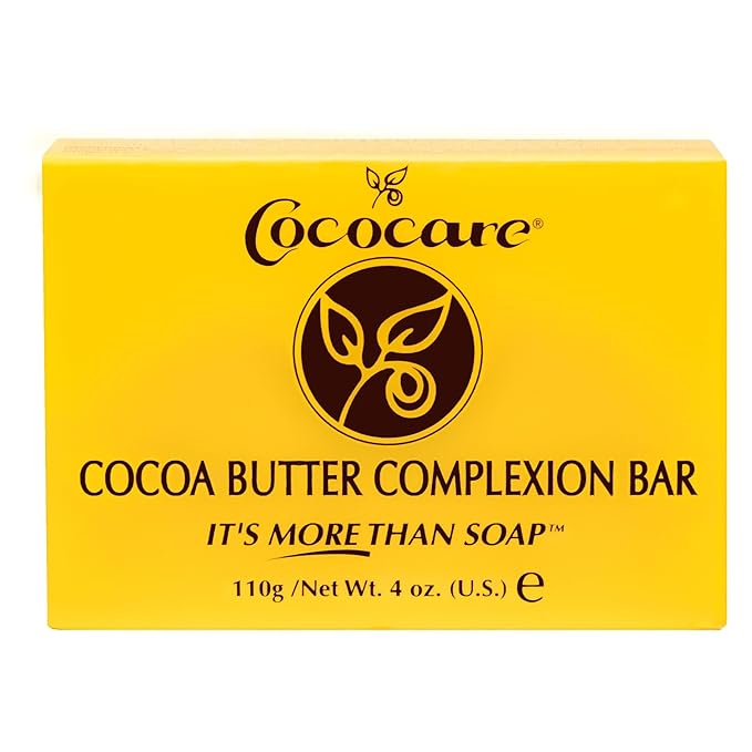 Cococare Cocoa Butter Complexion Bar Soap 4 Ounce - Gentle Cleansing & Hydrating Bar Soap