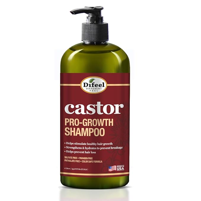 Difeel Castor Pro-Growth Shampoo 12oz.
