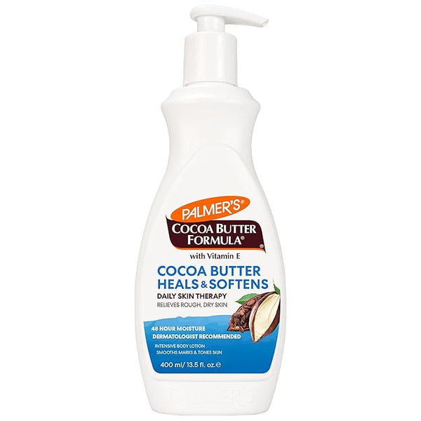 Palmer's Cocoa Butter Formula Daily Skin Therapy Cocoa Butter Body Lotion for Dry Skin, Hand & Body Moisturizer, Pump Bottle