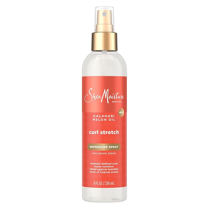SheaMoisture Curl Stretch Refresher Spray Kalahari Melon Oil and Marula Oil 8 Fl Oz