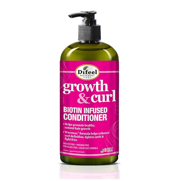 Difeel Growth and Curl Biotin Conditioner 12oz.