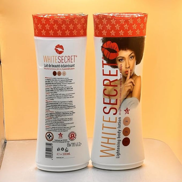 White Secret Brightening body lotion - result from 5 days