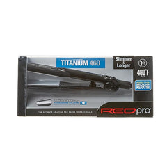 RED Pro Titanium 460 Styler Flat Iron, 1 1/2" for Silk Pressing & Keratin Treatments, Eliminates Frizz, Instant Heat, Auto Shut-Off, Heavy Duty Swivel Cord