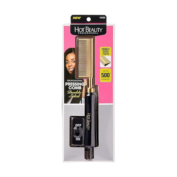 Professional Electric Pressing Comb, Hot Comb Hair Straightener (Double Side Teeth)