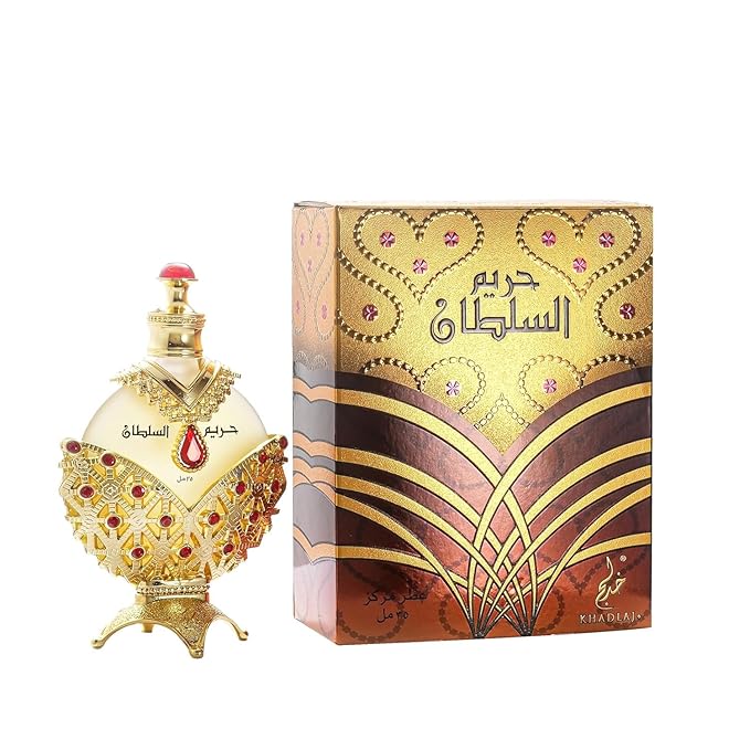 KHADLAJ PERFUMES Hareem Al Sultan Gold Concentrated Perfume Oil for Women, 1.18 Ounce