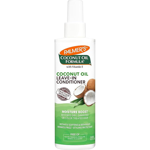 Palmer's Coconut Oil Formula Moisture Boost Leave-In Conditioner Spray, Instantly Detangle, Hydrate and Strengthen Textured and Curly Hair, 8.5 Ounce