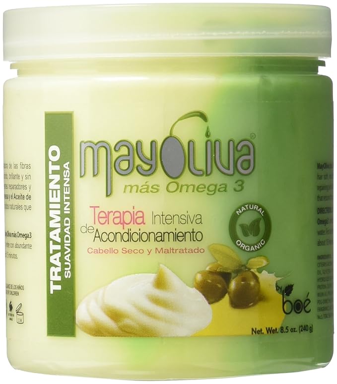 BOE Mayoliva Intensive Conditioning Therapy for Dry & Damaged Hair, 8.5 Oz