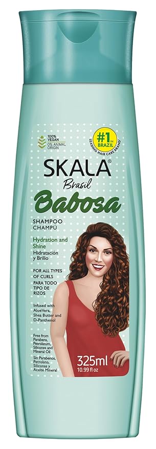 SKALA Expert Babosa Shampoo – for Curly Hair – Aloe Vera, Shea Butter – Sulfate-Free, Silicone-Free (10.99 oz)