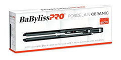 BaBylissPRO Porcelain Flat Iron Hair Straightener, Hair Straightener Iron 1.5po 38mm