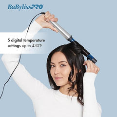 BaBylissPRO Nano Titanium Professional Curling Wand For All Hair Types, Reaches 430 Degrees For Long Lasting Curls
