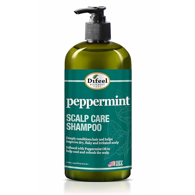 Difeel Peppermint Scalp Care Shampoo 12 oz.