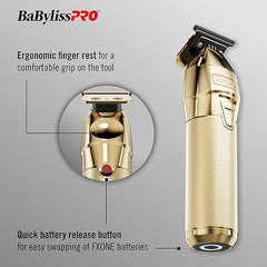 BaBylissPRO FXONE Professional Cordless Outlining Trimmers for Men with Interchangeable Battery