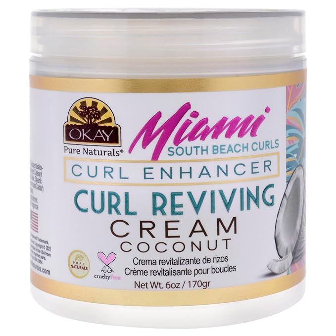 OKAY Miami South Beach Curls - Curl Enhancing for Women - 6 oz Cream