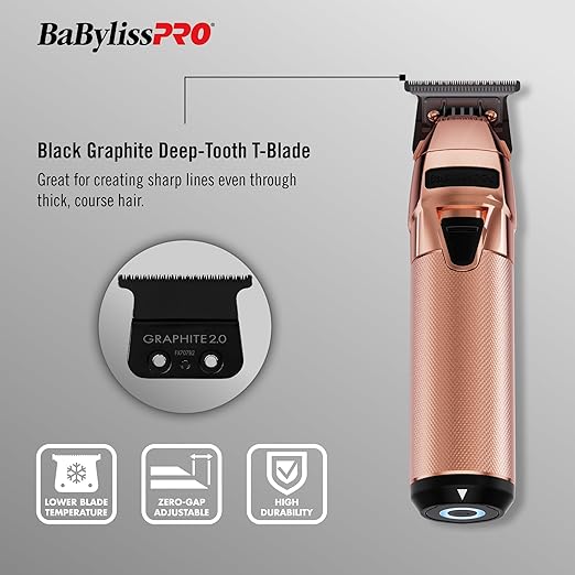 BaBylissPRO FXONE Professional Cordless Outlining Trimmers for Men with Interchangeable Battery — product view