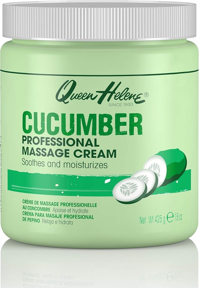 Queen Helene Professional Massage Cream, Cucumber, 15 Oz