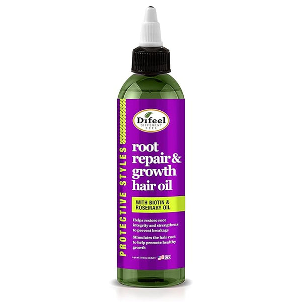 Difeel Protective Styles Root Repair and Growth Hair Oil with Biotin and Rosemary Oil 8 oz.
