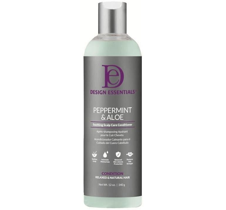 Design Essentials Peppermint & Aloe Soothing Scalp Care Conditioner 12Oz