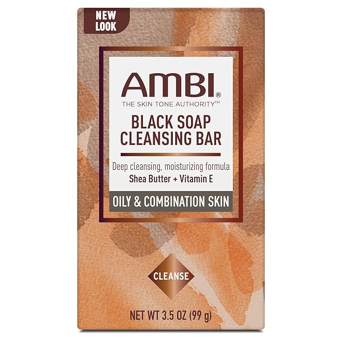 Ambi Skincare Black Soap with Shea Butter, 3.5 Oz