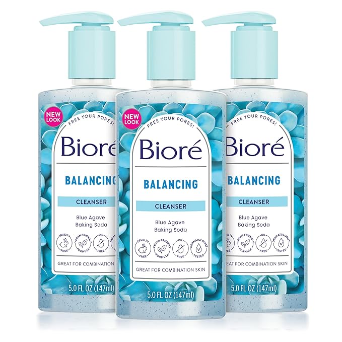 Bioré Balancing Face Wash, Cleanser For Combination Skin