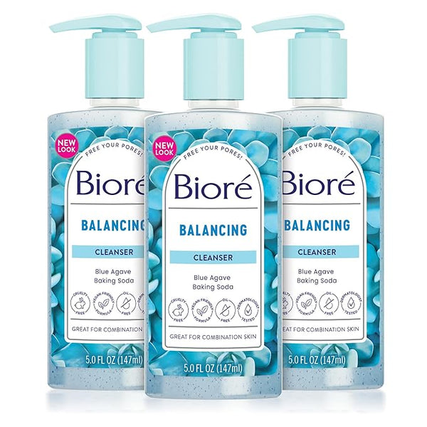 Bioré Balancing Face Wash, Cleanser For Combination Skin