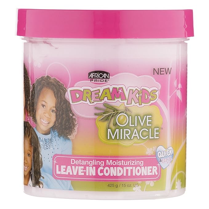 African Pride Dream Kids Olive Miracle Detangling Moisturizing Leave-In Conditioner