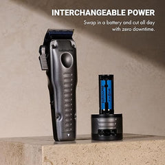 BaBylissPRO FXONE LO-PROFX Professional Cordless Clippers for Men with Interchangeable Battery