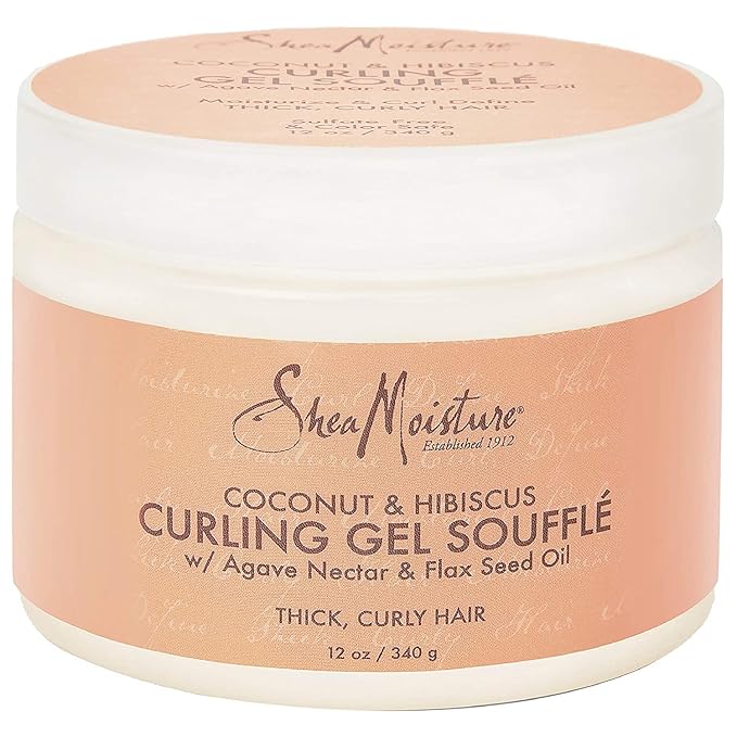 SHEA MOISTURE Coconut & Hibiscus Souffle Curling Gel, 12 OZ