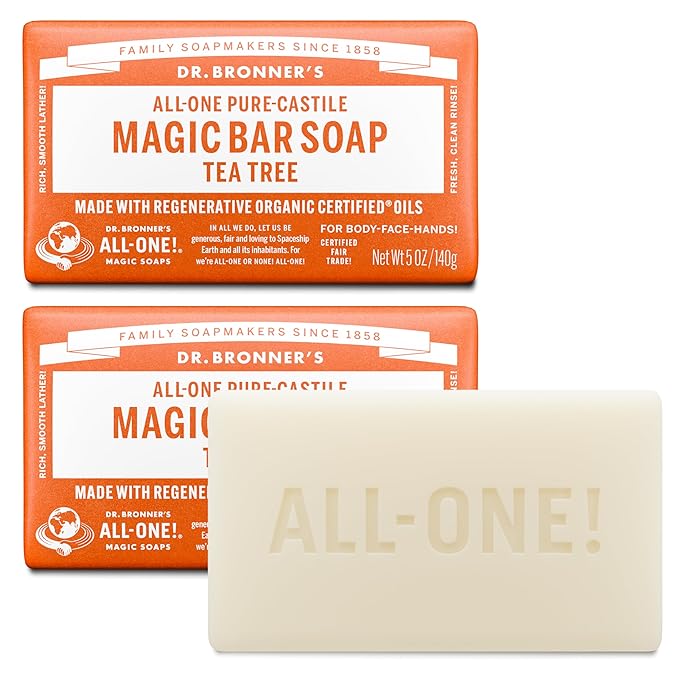 Dr. Bronner's Pure-Castile Magic Bar Soaps - Tea Tree, 5 oz