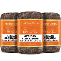 It's Pure Natural African Black Soap Bars