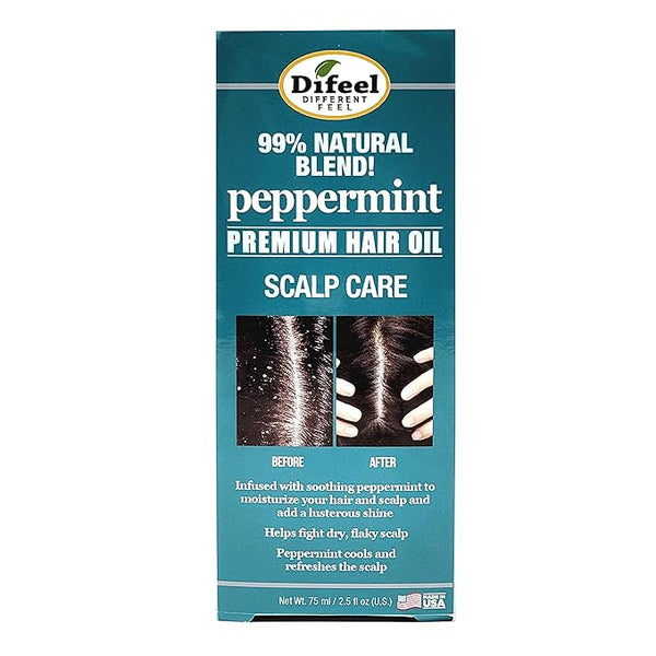 Difeel Peppermint Scalp Care Hair Oil 2.5 oz.