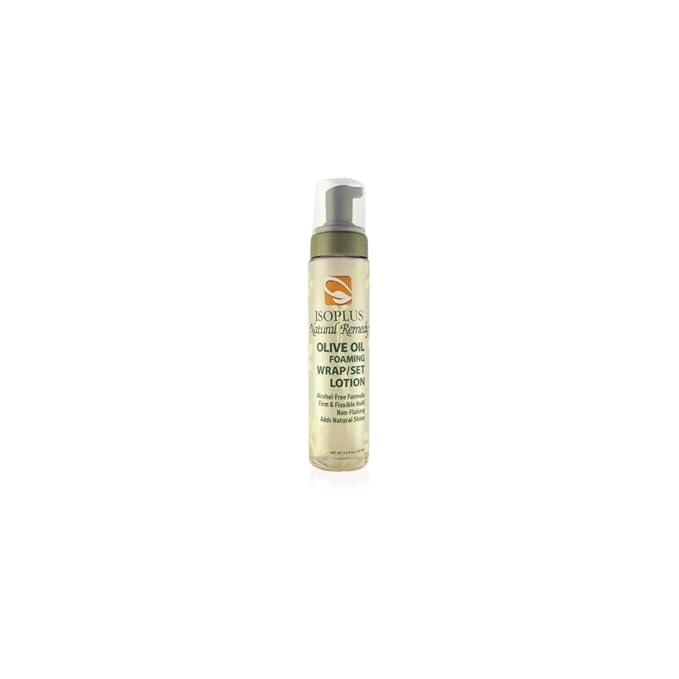 Isoplus Natural Remedy Olive Oil Foaming Wrap/Set Lotion 8.5 Ounce
