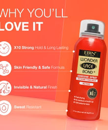 EBIN-Wonder Lace Bond Wig Adhesive Spray - Extreme Firm Hold
