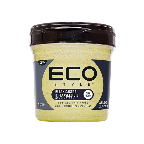 Eco Style Black Castor and Flaxseed Oil Styling Gel