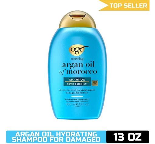 Ogx Argan Oil Of Morocco Shampoo, 13 Fl. Oz Hydrating & Repairing For Dry Hair