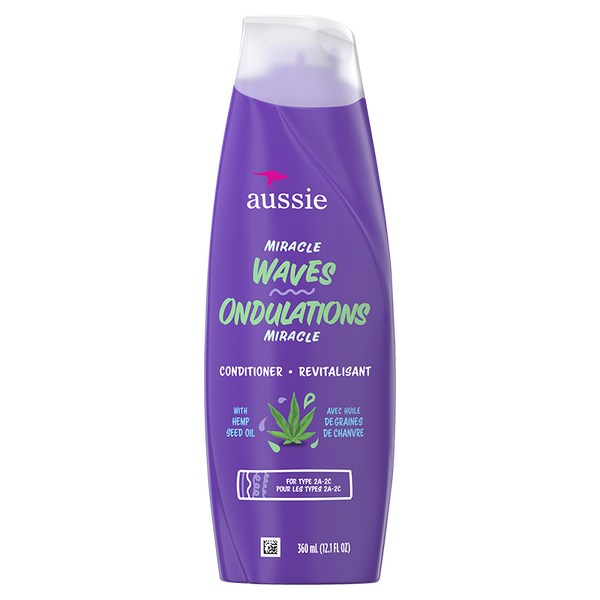 AUSSIE MIRACLE WAVES ANTI-FRIZZ HEMP CONDITIONER