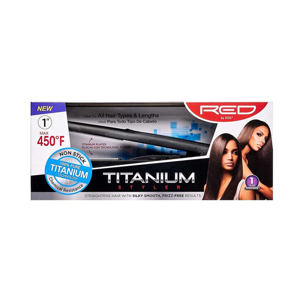 red by kiss Titanium Styler 100% Pure Titanium Technology 1'