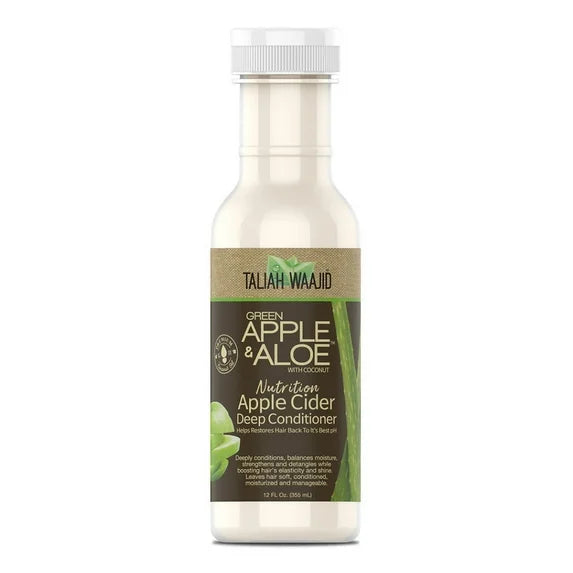 Taliah Waajid Green Apple Aloe With Coconut Nutrition Apple Cider Deep Conditioner, 12 Oz