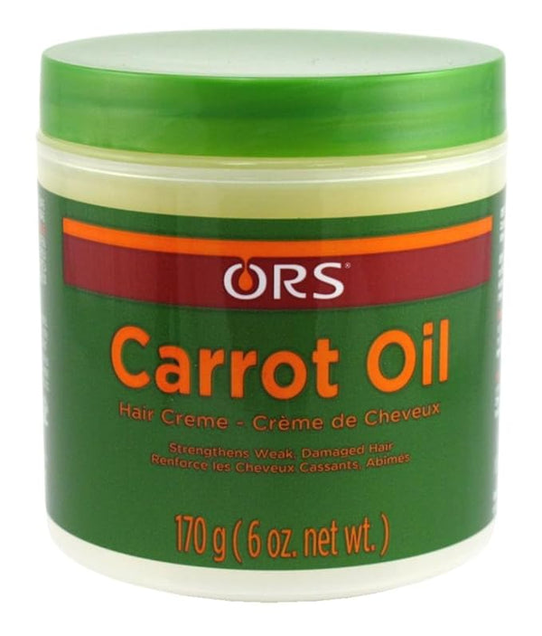 Ors Carrot Oil Strengthens Weak & Damaged Hair 6 Ounce Jar