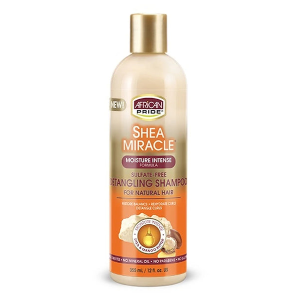 African Pride Shea Miracle Detangling Shampoo 12 Oz.