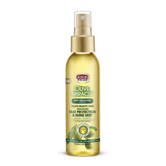 African Pride Olive Miracle Anti-Breakage Heat Protection Shine Mist, 4 Oz