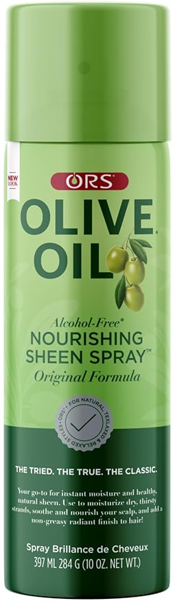 ORS Olive Oil Nourishing Sheen Spray Original Moisturizes Hair for Healthy Sheen 10 Ounce