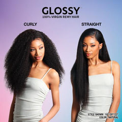 Shake-N-Go Virgin Remy Hair Weave Glossy 3 Bundles Wet N Wavy Bohemian Curl