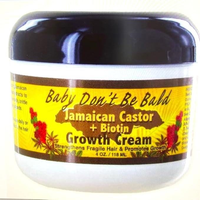 ba-by don't be bal.d jamaican hair growth cream with biotin - 4oz